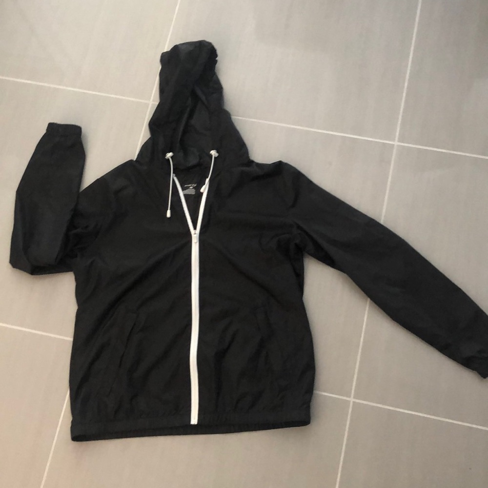 Black Windbreaker Jacket